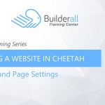Builderall Toolbox Tips Website and Page Settings with Share Image