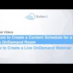 Builderall Toolbox Tips 2  How to Create a Content Schedule for a Live OnDemand Room