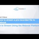 Builderall Toolbox Tips 4  How to stream a pre recorded file to Facebook