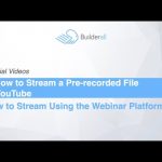 Builderall Toolbox Tips 7 How to stream a pre recorded file to YouTube