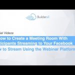Builderall Toolbox Tips 5 How to Crete a Meeting Room with Participants streaming to Your Facebook
