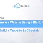 Builderall Toolbox Tips How to Create a Website Using a Blank Page Template