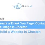 Builderall Toolbox Tips How to Create a Thank You Page, Contact Form and Share Image in Cheetah