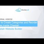 Builderall Toolbox Tips Cheetah - How to Create Categories and Reorder Pages inside Cheetah