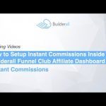 Builderall Toolbox Tips How to Setup Instant Commissions Inside Your Builderall Funnel Club Affiliate Dashboard